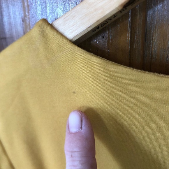 Dainty Jewells Yellow Bateau Neck Bell Sleeve Dress - Picture 4 of 16